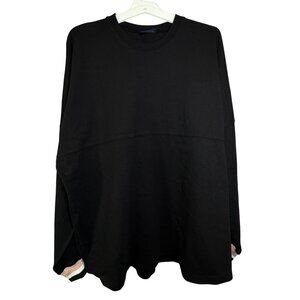 Spirit Jersey Black Long Sleeve Cotton Pullover XL USA-Made